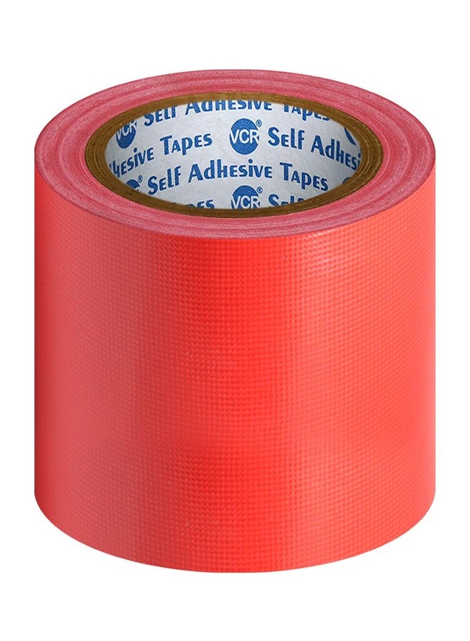 VCR Red Duct Tape - 18 Meters in Length 72mm / 3" Width - 1 Roll Per Pack - Strong Book Binding Tape - Waterproof Heavy Duty Duct Tape - Image 1